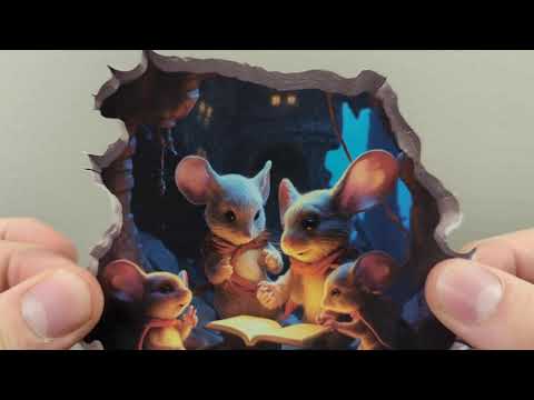 Reading Family Mouse Hole Decal