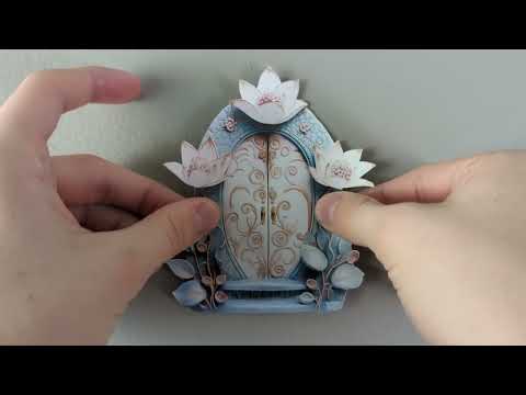 Lotus Bloom Fairy Door Decal