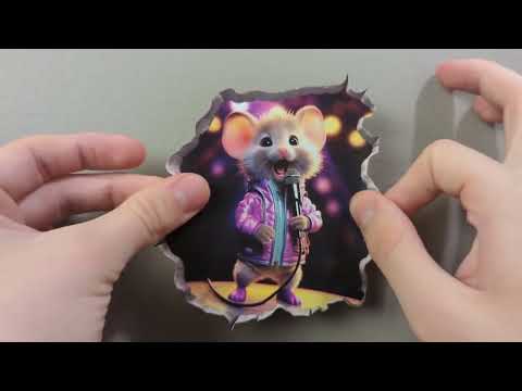 Singing Mouse Hole Decal