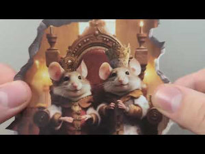 King and Queen Mouse Hole Decal