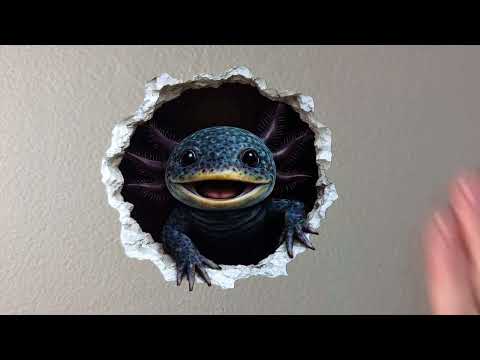 Axolotl Wall Hole Decal Bundle