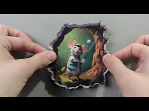 Golfing Mouse Hole Decal