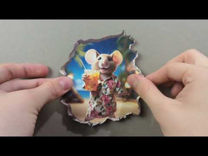 Cocktail Mouse Hole Decal
