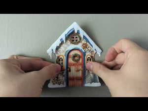 Holly Jolly Hideaway Fairy Door Decal