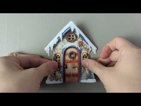 Holly Jolly Hideaway Fairy Door Decal