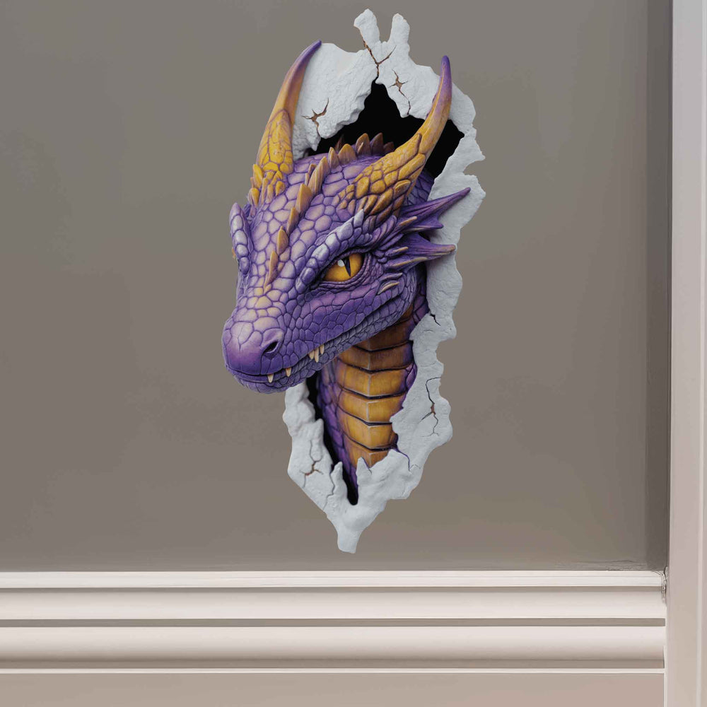 Purple Dragon Hole Decal - My Wonderful Walls