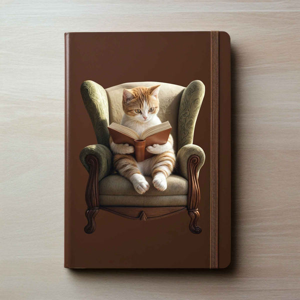 Reading Cat Decal - My Wonderful Walls
