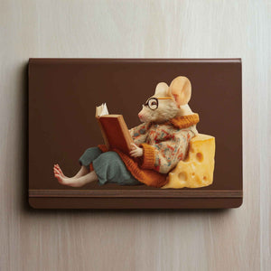 Reading Cheese Mouse Decal - My Wonderful Walls