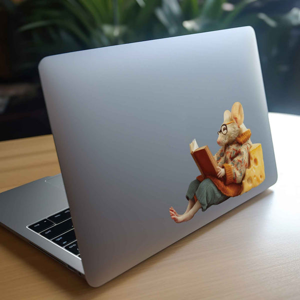 Reading Cheese Mouse Decal - My Wonderful Walls
