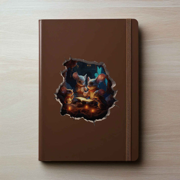 Reading Family Mouse Hole Decal - My Wonderful Walls