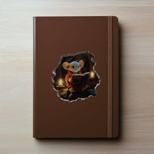 Reading Mouse decal on notebook