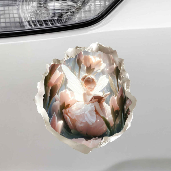 Reading Tulip Fairy Hole Decal - My Wonderful Walls