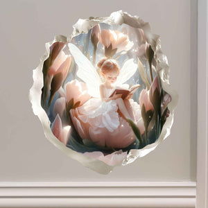 Reading Tulip Fairy Hole Decal - My Wonderful Walls
