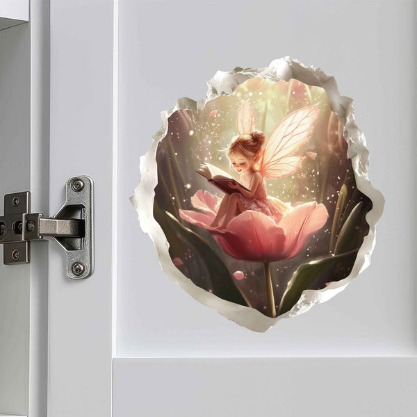 Reading Tulip Fairy Portal Decal - My Wonderful Walls