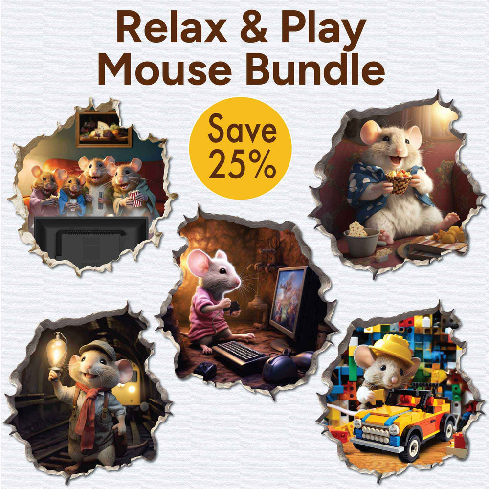 Relax & Play Mouse Bundle - My Wonderful Walls