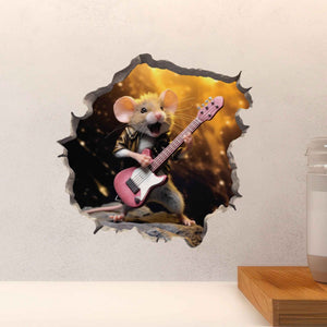 Rock and Roll Mouse Hole Decal - My Wonderful Walls
