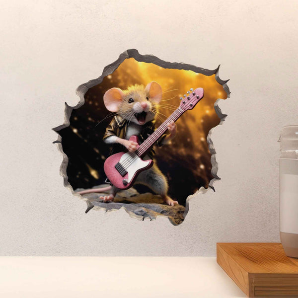 Rock and Roll Mouse Hole Decal - My Wonderful Walls