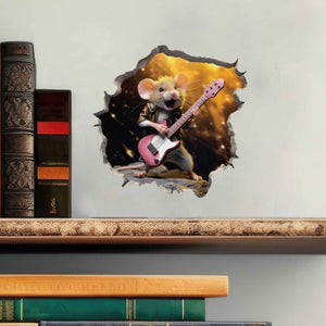 Rock and Roll Mouse Hole Decal - My Wonderful Walls