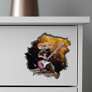 Rock and Roll Mouse Hole Decal - My Wonderful Walls