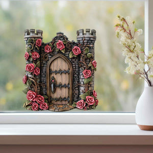 Rose Castle Fairy Door Decal - My Wonderful Walls