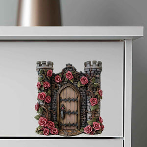 Rose Castle Fairy Door Decal - My Wonderful Walls