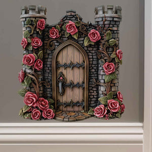 Rose Castle Fairy Door Decal - My Wonderful Walls