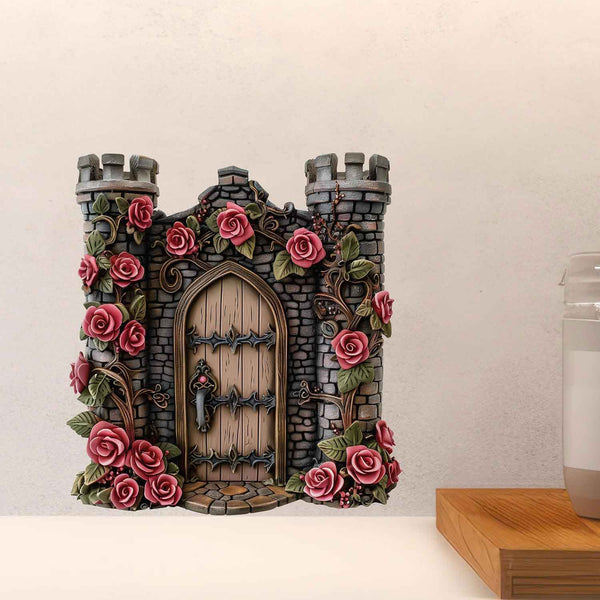 Rose Castle Fairy Door Decal - My Wonderful Walls