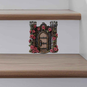 Rose Castle Fairy Door Decal - My Wonderful Walls