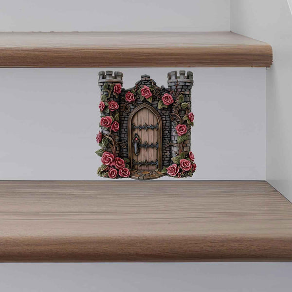 Rose Castle Fairy Door Decal - My Wonderful Walls