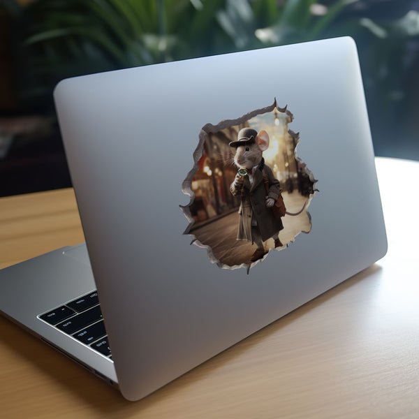 Detective Sherlock Holmes Mouse on laptop
