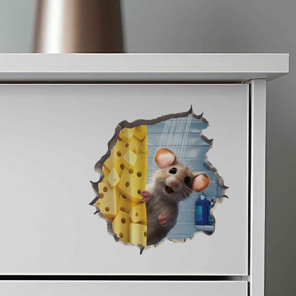 Shower Mouse Hole Decal - My Wonderful Walls