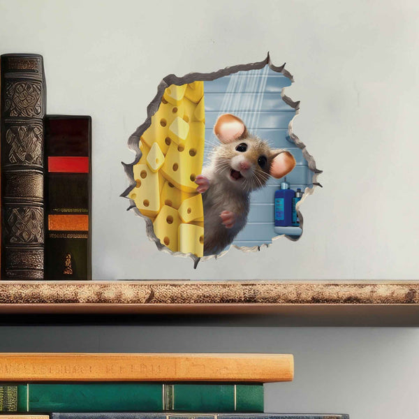 Shower Mouse Hole Decal - My Wonderful Walls