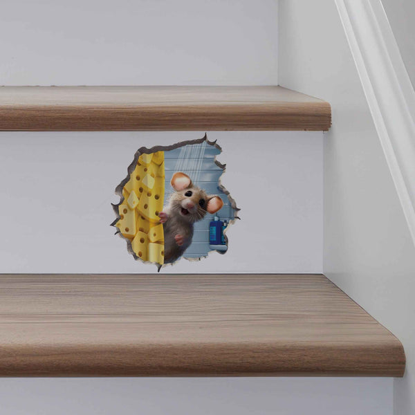Shower Mouse Hole Decal - My Wonderful Walls