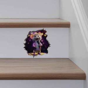 Singing Mouse Hole Decal - My Wonderful Walls