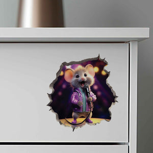 Singing Mouse Hole Decal - My Wonderful Walls