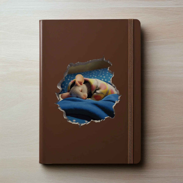 Sleeping Mouse Hole Decal - My Wonderful Walls
