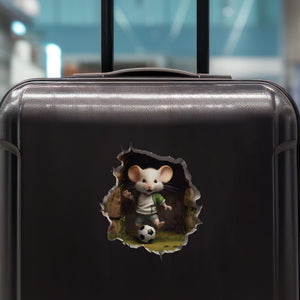 Soccer Mouse Hole Decal