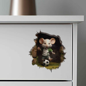 Soccer Mouse Hole Decal - My Wonderful Walls