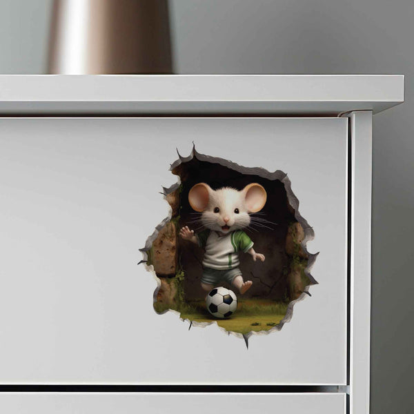 Soccer Mouse Hole Decal - My Wonderful Walls