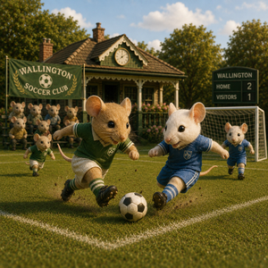 Soccer Mouse Hole Decal