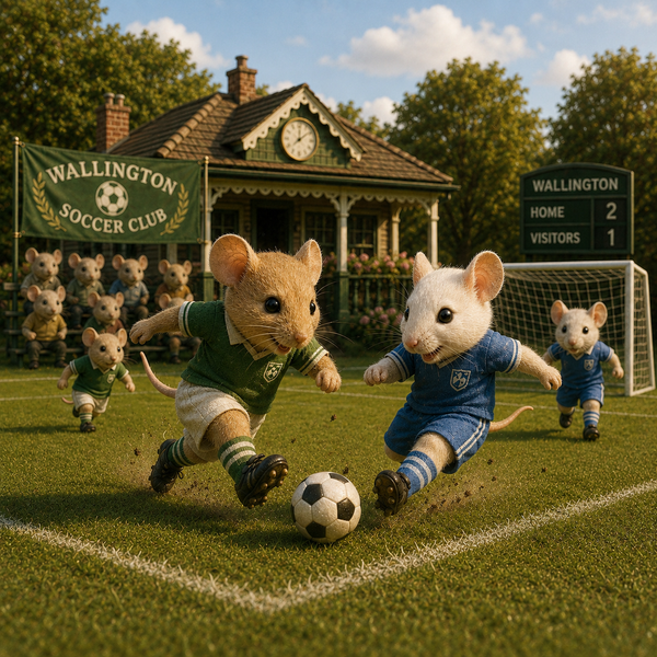 Soccer Mouse Hole Decal
