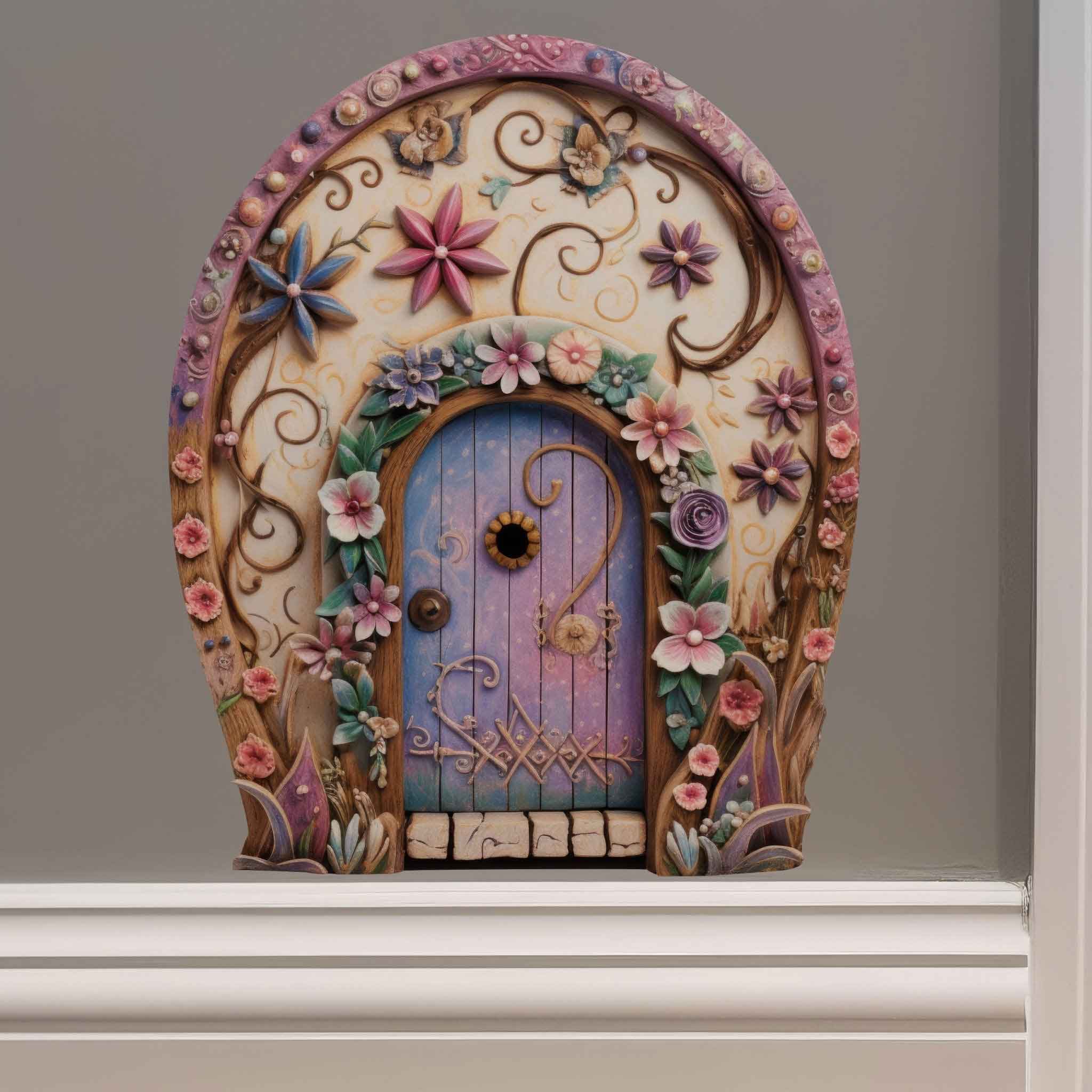Spring Whimsy Fairy Door Decal