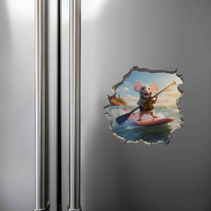 Stand - Up Paddleboard Mouse Hole Decal - My Wonderful Walls