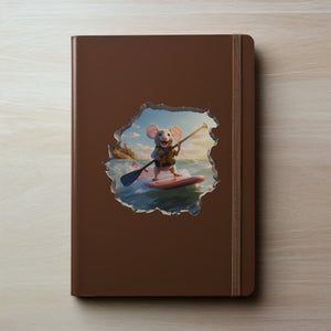 Stand-Up Paddleboard Mouse decal on notebook