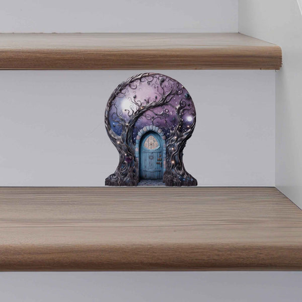 Starry Nebula Fairy Door Decal - My Wonderful Walls