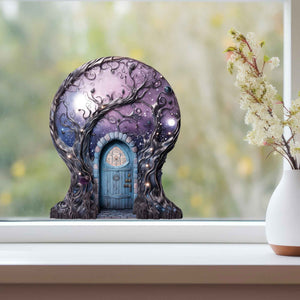 Starry Nebula Fairy Door Decal - My Wonderful Walls