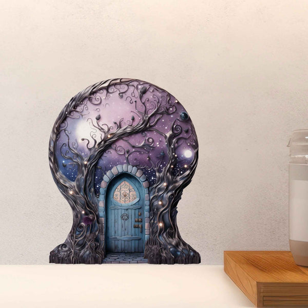 Starry Nebula Fairy Door Decal - My Wonderful Walls