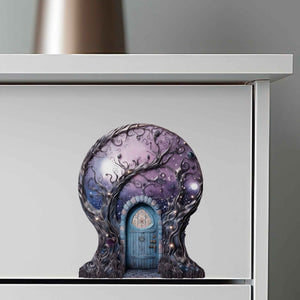 Starry Nebula Fairy Door Decal - My Wonderful Walls