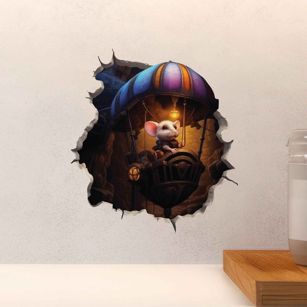 Steampunk Mouse Hole Decal - My Wonderful Walls