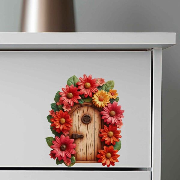 Sunburst Garden Fairy Door Decal - My Wonderful Walls